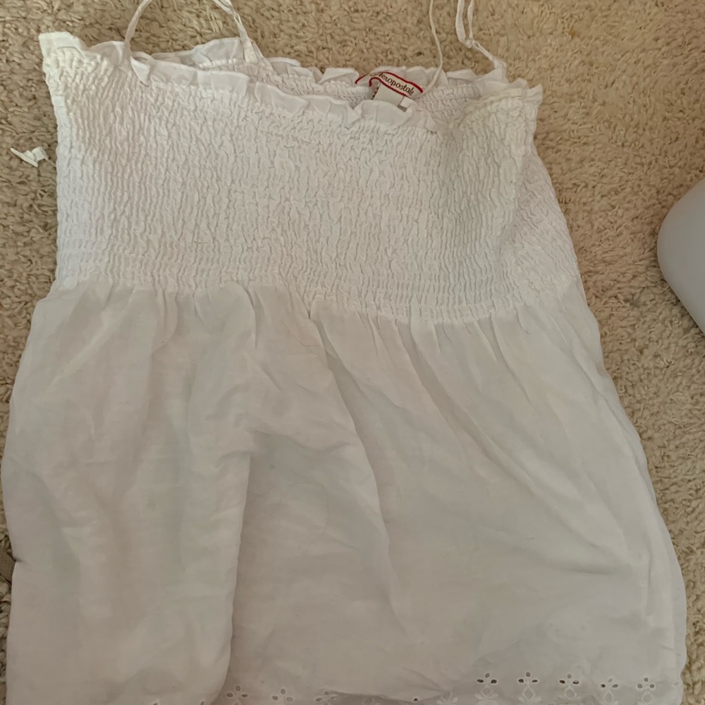 White tank top.